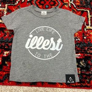 Trilogy Design Gray Graphic TShirt